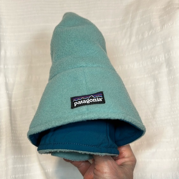 NWT RARE Patagonia Kids M Hip Flop Fleece Bucket HAT 1999 🔥 Blue - Picture 11 of 17